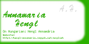 annamaria hengl business card